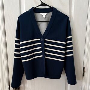 SPANX Navy and White Garment